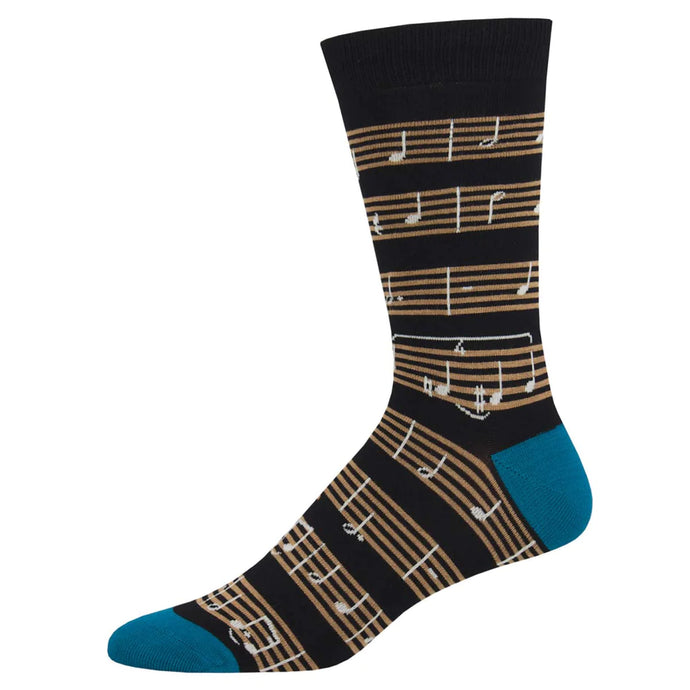 Men's Bamboo Sheet Music Socks