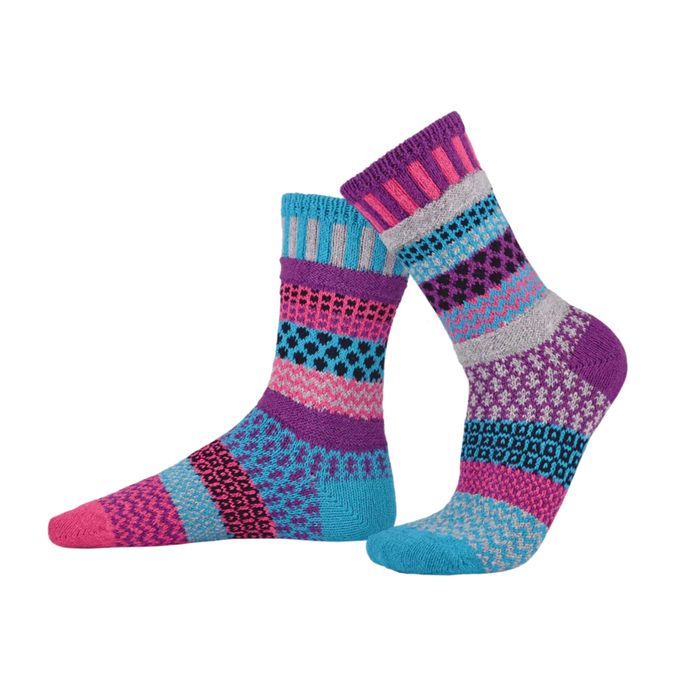 Solmate Periwinkle Crew Socks