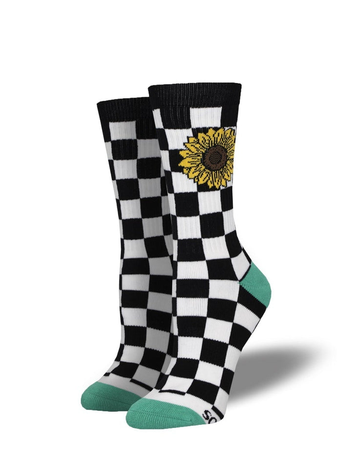 Unisex Athletic Check Your Flowers Crew Socks