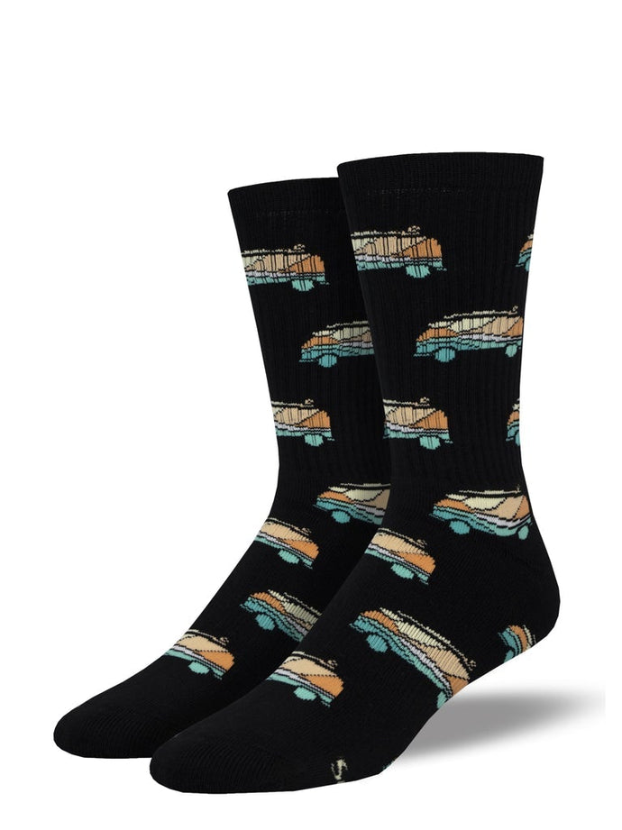 Unisex Athletic Surf Bus Crew Socks