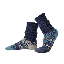 Solmate Fusion Slouch Socks - Cerulean