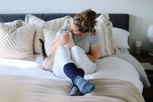 Solmate Fusion Slouch Socks - Cerulean