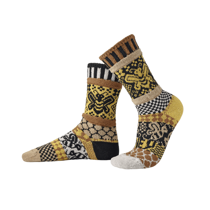 Solmate Honey Bee Crew Socks