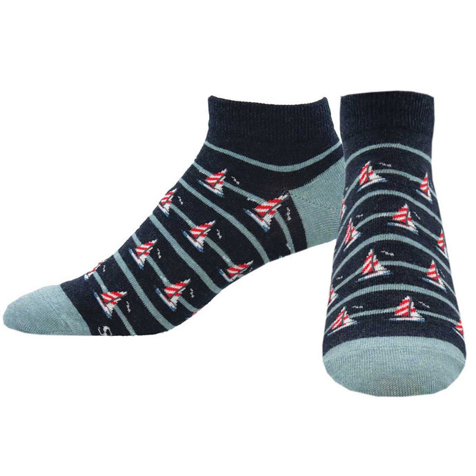Men's Sailboat Race Ped Socks