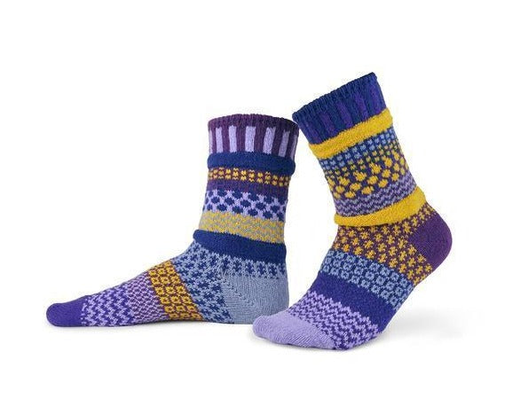 Solmate Purple Rain Crew Socks