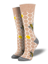 Outlands Recycled Cotton Honey Bee Socks