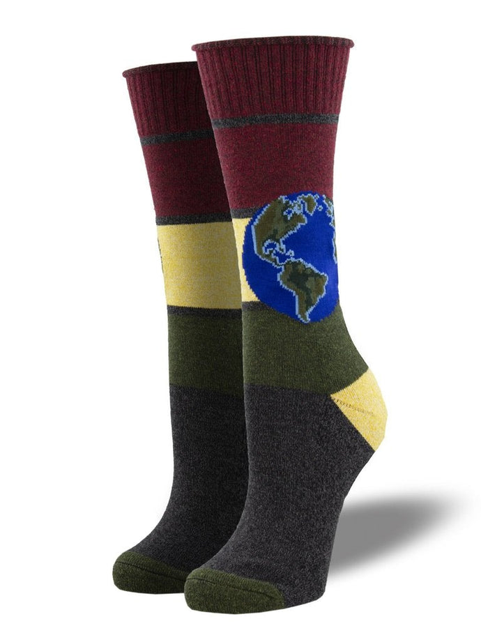 Outlands Recycled Cotton Down To Earth Socks
