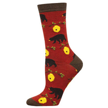 Ladies Bamboo Bears And Bees Socks
