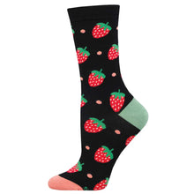 Ladies Bamboo Strawberry Delight Socks