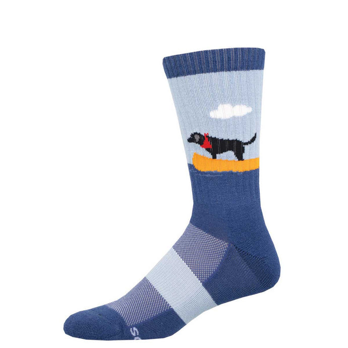 Men's Compass Wool Boat Dog Socks