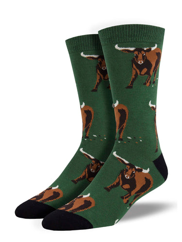 Men's Bamboo Bull Socks