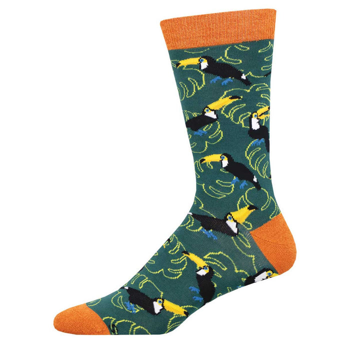 Men's Bamboo Toucan Leaves Socks