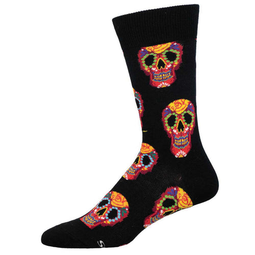 Men's Dia De Los Muertos Skull Socks