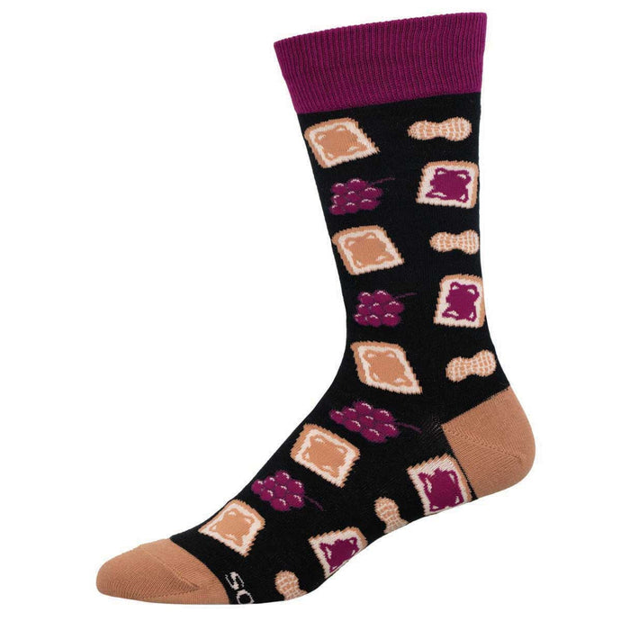 Men's Peanut Butter Jelly Time Socks