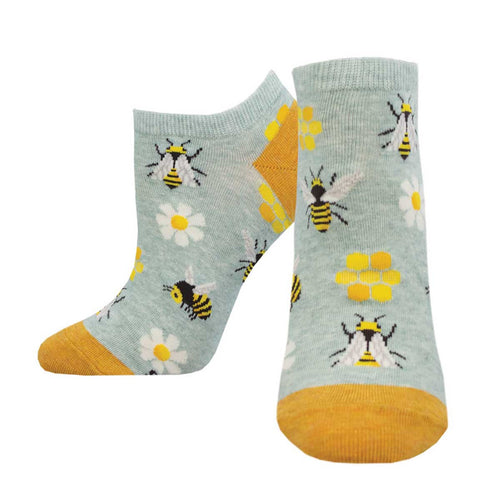 Ladies To Bee Or Not To Bee Ped Socks