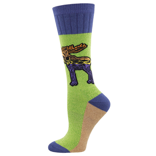 Ladies Outlands Let The Moose Loose Socks