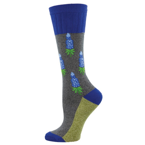 Ladies Outlands Blue Bonnets Socks