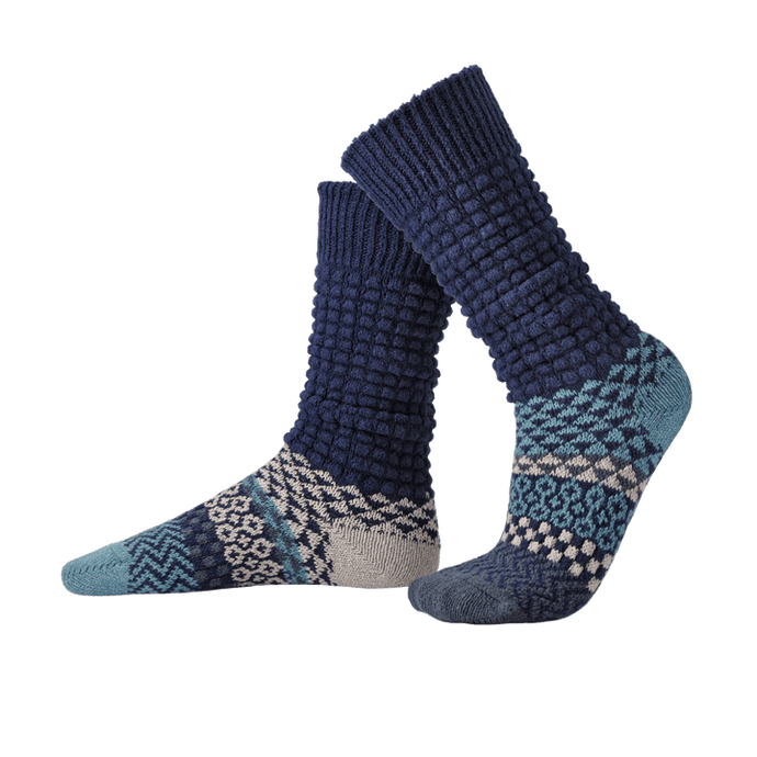 Solmate Fusion Slouch Socks - Cerulean