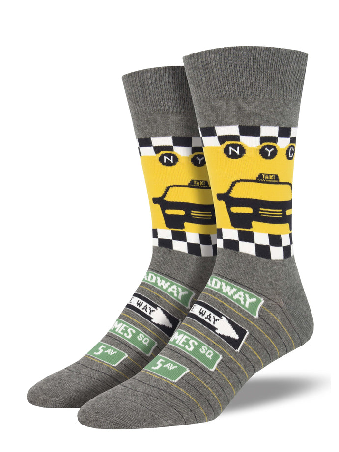 Men’s NYC Taxi Graphic Socks