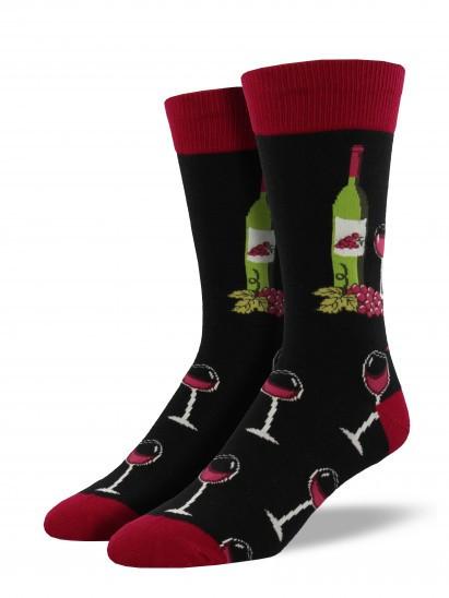 Men's Wine Scene Graphic Socks