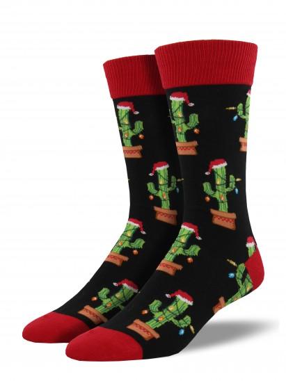 Men's Christmas Cactus Graphic Socks