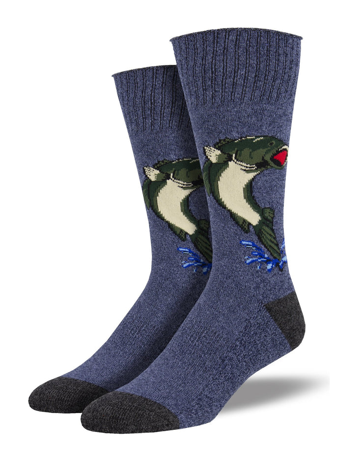 Outlands Recycled Cotton Big Mouth Bass Socks