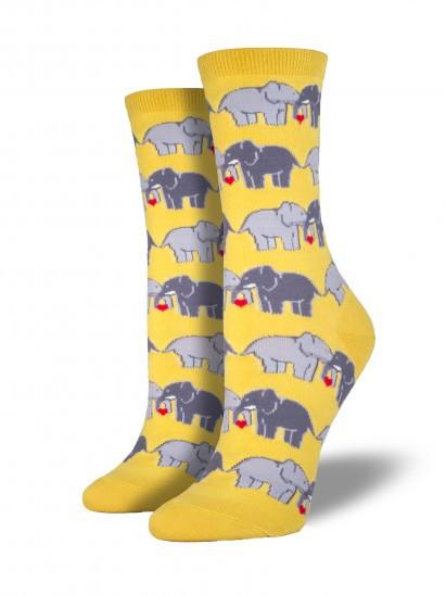 Ladies Elephant Love Graphic Socks