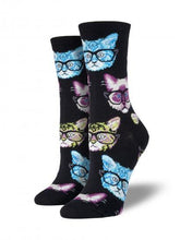 Ladies Kittenster Graphic Socks