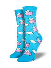 Ladies Flying Pigs Graphic Socks