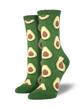 Ladies Avocado Graphic Socks
