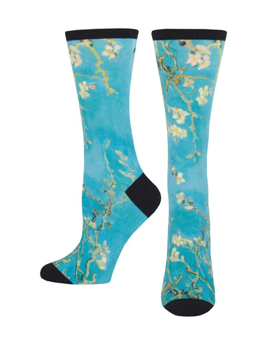 Ladies 3D Almond Blossom Socks