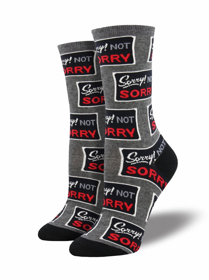 Ladies Sorry Not Sorry Socks