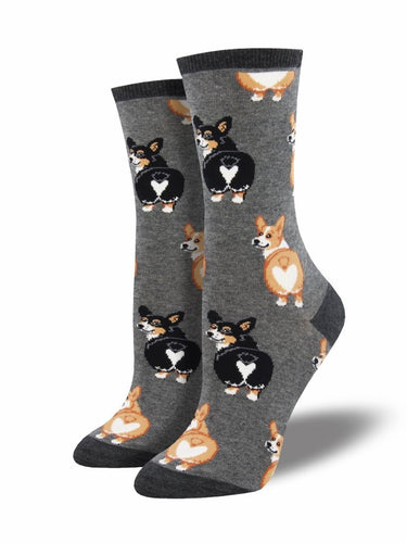 Ladies Corgi Butt Graphic Socks