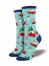 Ladies Christmas Campers Graphic Socks