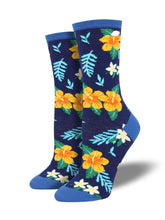 Ladies Aloha Floral Socks