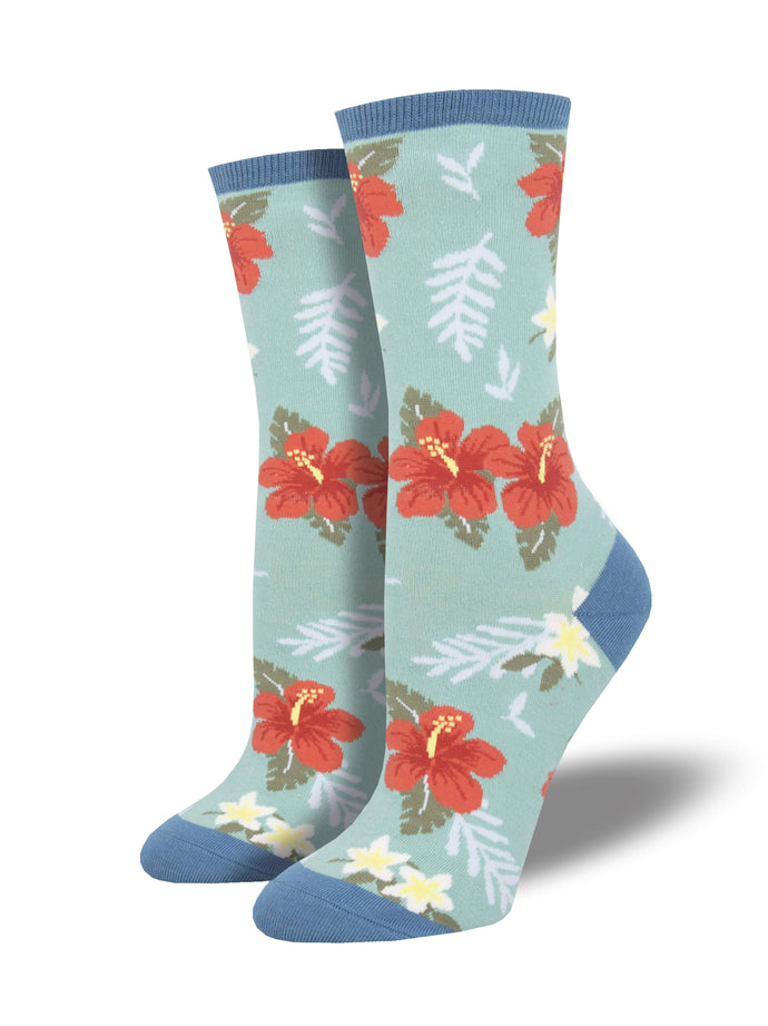Ladies Aloha Floral Socks