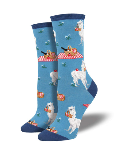 Ladies Alpaca Lunch Graphic Socks