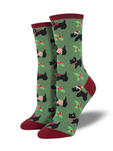 Ladies Festive Scotties Socks