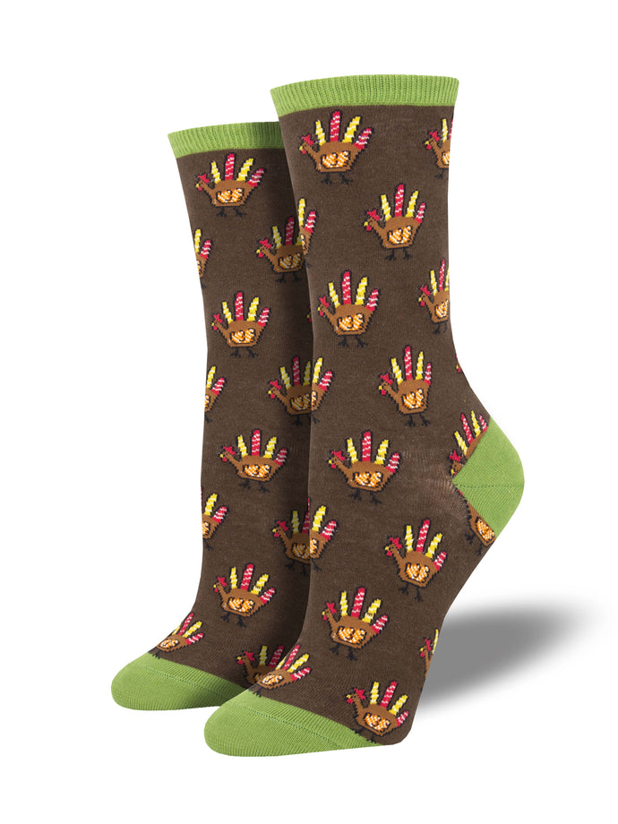 Ladies Handprint Turkey Socks