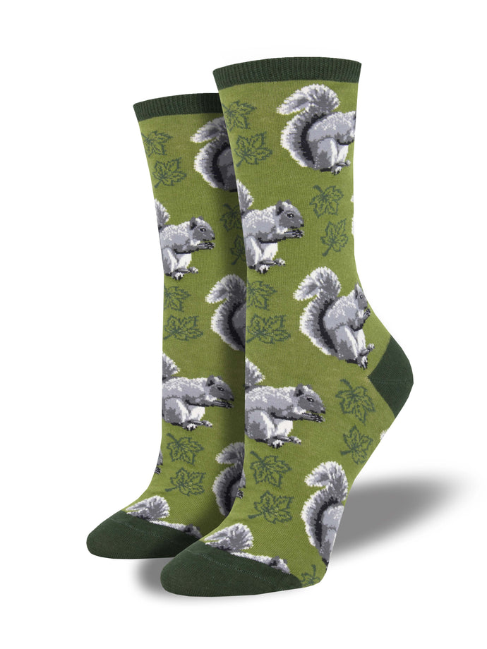 Ladies Nuts About Fall Graphic Socks