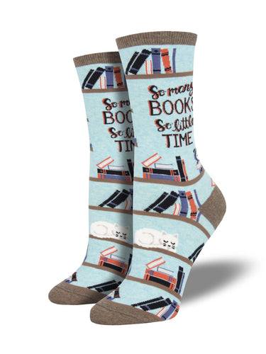 Ladies Time For A Good Book Graphic Socks