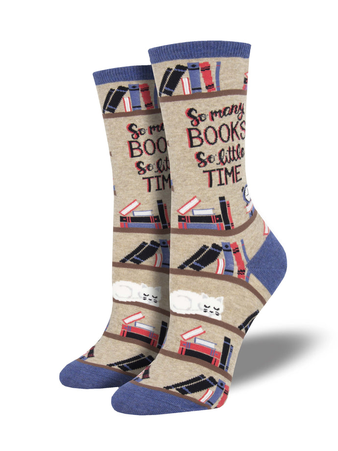 Ladies Time For A Good Book Graphic Socks