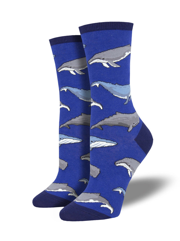 Ladies Whale, Whale, Whale… Graphic Socks