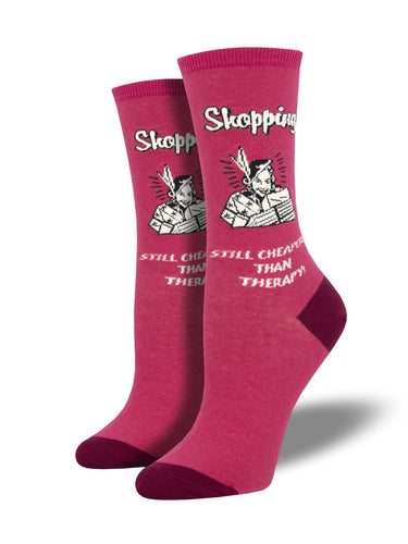 Ladies Retail Therapy Graphic Socks