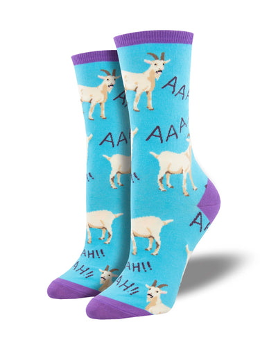 Ladies Screaming Goats Graphic Socks