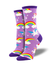 Ladies Pegasus Party Graphic Socks