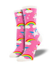 Ladies Pegasus Party Graphic Socks