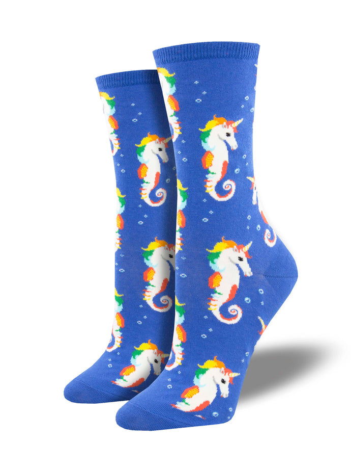 Ladies Sea Unicorn Graphic Socks