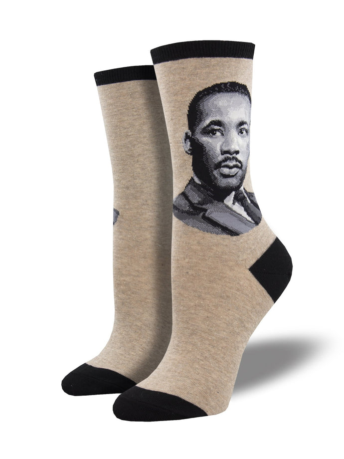 Ladies MLK Jr Portrait Socks