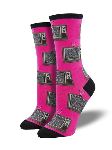 Ladies Retro TV Socks